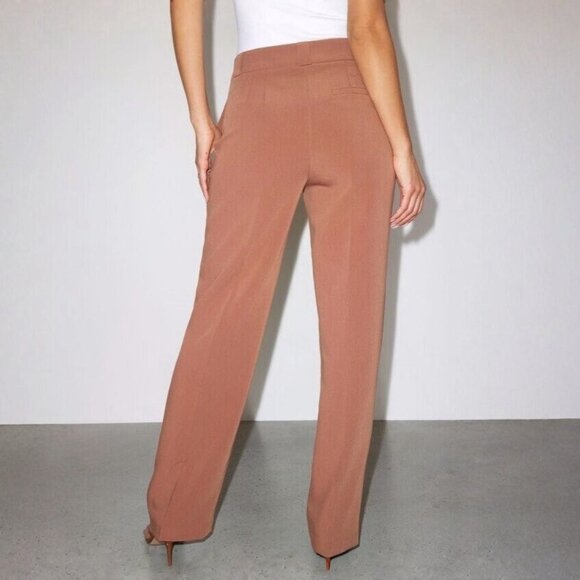 Dynamite Orange Brown Crawford Straight Pants - Picture 2 of 5